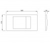 Schwab RIVA DUO panel de control blanco doble botón