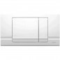 Bedieningspaneel voor wandmontage RIVA DUO Schwab Inbouwtoilet, tweeknops wit