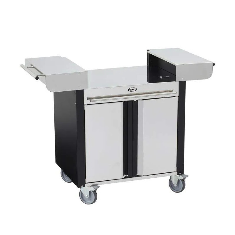 COMBO trolley voor plancha 60 roestvrij staal en zwart ENO