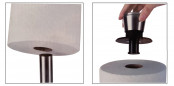 Portarrollos vertical, acero inoxidable Portarrollos vertical, acero inoxidable