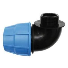 90° male elbow with threaded connection, SFERACO, 40/33X42 - Sferaco - Référence fabricant : 1014040