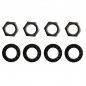 18 mm ringen met 15 mm zeskantmoeren, 10x1, 4 stuks