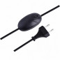 Lichtdimmer mit Kabel, 230V, 50Hz, 40A, 160W, schwarz Lichtdimmer mit Kabel, 230V, 50Hz, 40A, 160W, schwarz