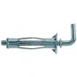 Set van 4 HM 4x32 mm metalen pluggen met 4 mm rechte haak