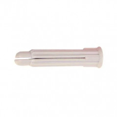 Cheville nylon PC gris 10x53mm pour vis bois, 100 pièces