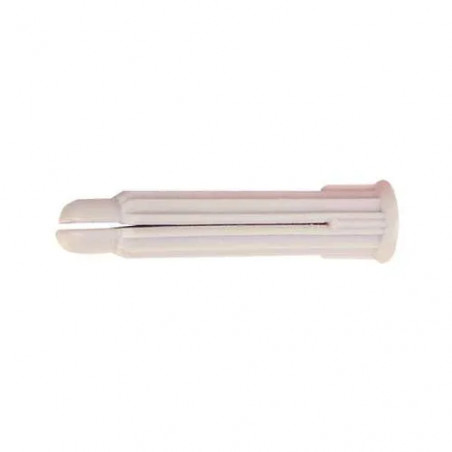 Cheville nylon PC gris 10x53mm pour vis bois, 100 pièces