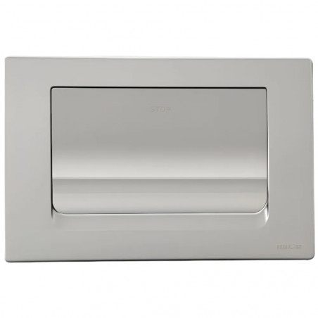 Plaque de commande Chromé mat pour CESAME simple débit