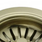 Mandafvoer zonder overloop, diameter 114,3 mm witgoud satijn