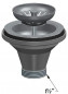 Mandafvoer zonder overloop, diameter 114,3 mm goud 24 satijn