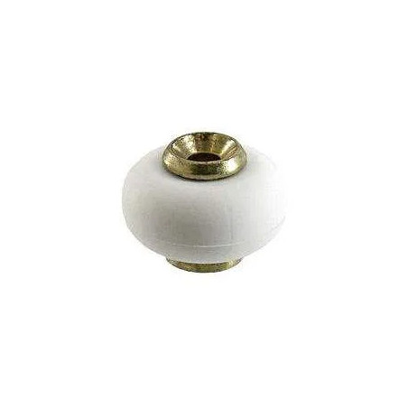 Butoir de sol laitonné et caoutchouc diamètre 30mm