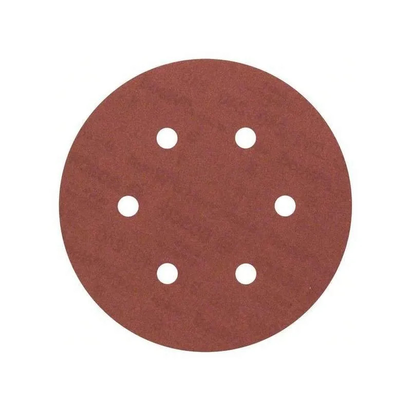 DSV klittenbandschijf diameter 150 mm, korrel 120, 8 plus 1 gaten, 5 stuks