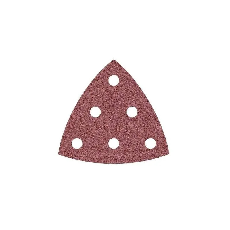Klittenband pad 94x94x94 A/O, korrel 120, 6 gaten, 5 pads
