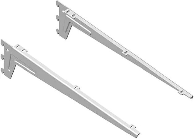 Staffe da parete per lavabo in ceramica da 450 mm con cestelli, bianco