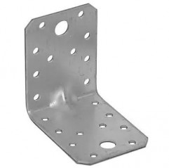 Equerre galva d\'assemblage renforcée 70x70x55x2.5 mm