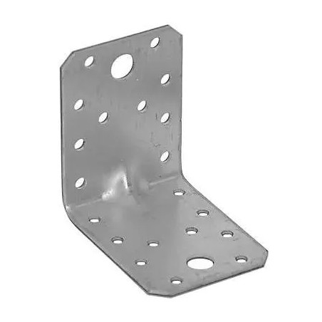 Equerre galva d\'assemblage renforcée 70x70x55x2.5 mm