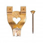 Haak X nummer 3, met pin, 5 stuks