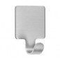 Crochet adhésif carré métal brossé, 1 pièce Crochet adhésif carré métal brossé, 1 pièce