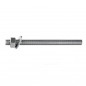 Draadstang 10x160 mm met moer en sluitring, 2 stuks