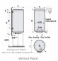 ZENEO Hybride 50L verticale eenfase elektrische boiler