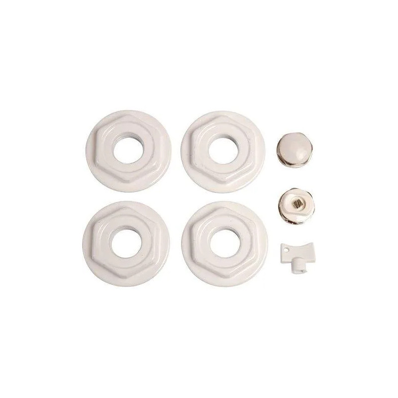 Accessoireset voor witte radiator 26x34, 12x17