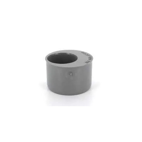 Built-in reduction male 75mm, female 50mm.