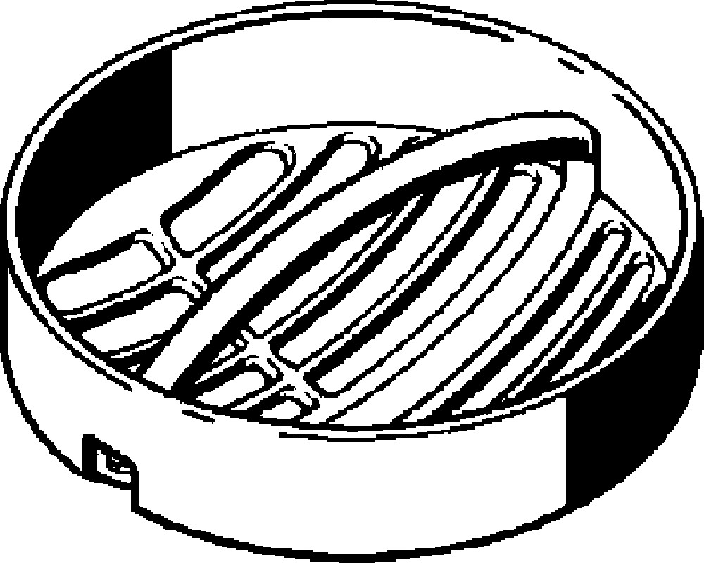 Coperchio per scarico doccia, 115 mm, compatibile con il set di scarico Viega Tempoplex a partire dall'anno di costruzione 2006, adatto al modello 6964.0, per foro di scarico 90 mm