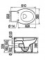 Aanpasbare toiletzitting SELLES model Atlantis, wit