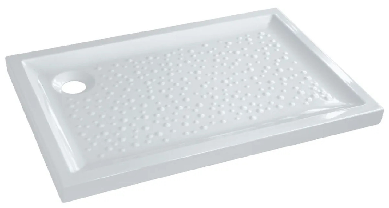Plato de ducha extraplano en gres, BASTIA XP, para colocar, 100x80