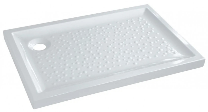 Plato de ducha extraplano en gres, BASTIA XP, para colocar, 100x80