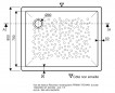 Extra flat shower tray in stoneware, BASTIA XP, to install, 100x80 Extra flat shower tray in stoneware, BASTIA XP, to install, 100x80