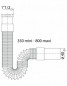 MODULOFLEX flexibele connector, moer 40x49, mannelijk 40 mm, 380 tot 800 mm