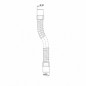 Flexibele versterkte fitting FITOFLEX 750 mm, M/M 32 mm, om te lijmen Flexibele versterkte fitting FITOFLEX 750 mm, M/M 32 mm, om te lijmen