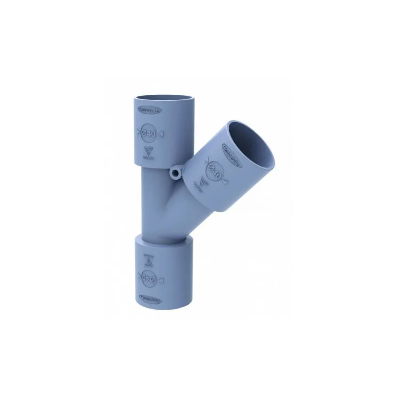 40 mm diameter pass'partout Y-aansluiting voor FITOFLEX