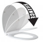 OLFA thermoset zitting, langzaam zakken en snel losmaken, wit
