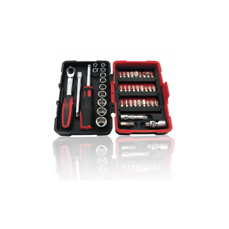 Ultieme 1/4" ratel doppen en accessoires set, 44 stuks Ultieme 1/4" ratel doppen en accessoires set, 44 stuks