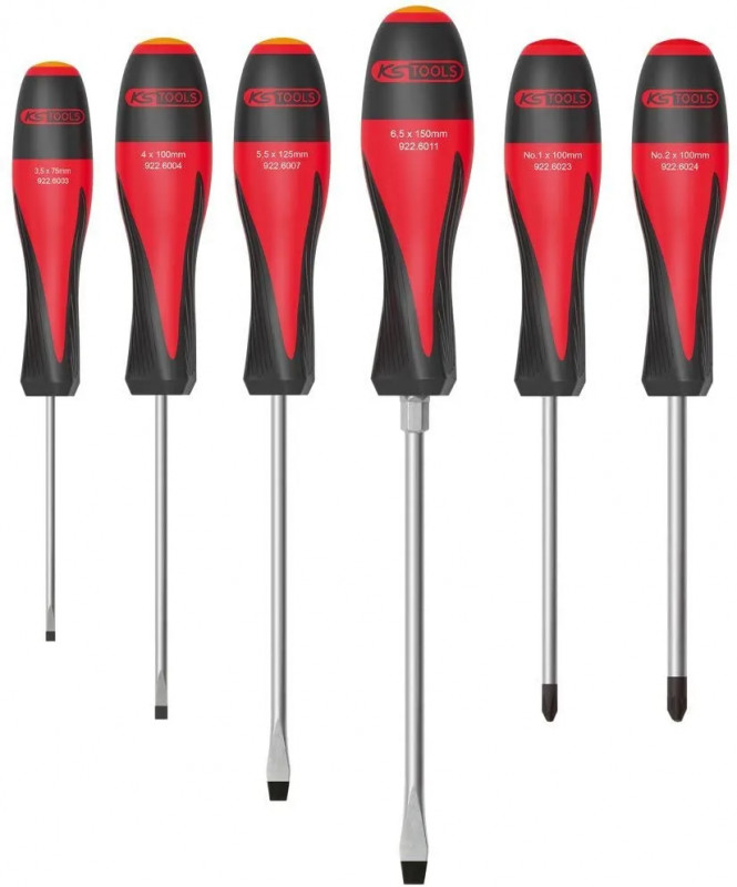 Set van 6 platte en Filippijnse schroevendraaiers