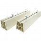 Soporte de suelo blanco, para unidad exterior, por par Soporte de suelo blanco, para unidad exterior, por par