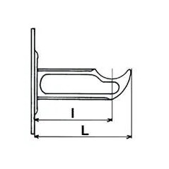 Cast iron radiator bracket Curtain Type 180 mm white epoxy