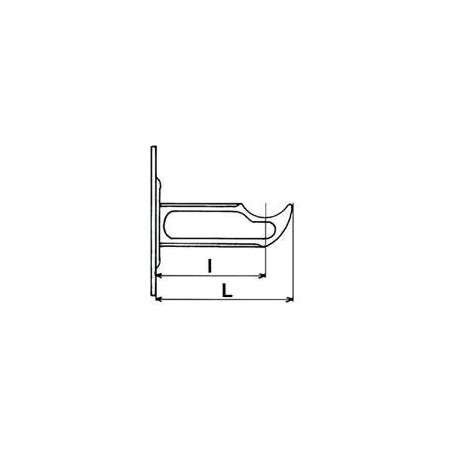 Cast iron radiator bracket Curtain Type 180 mm white epoxy