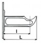 Cast iron radiator bracket Curtain Type 180 mm white epoxy Cast iron radiator bracket Curtain Type 180 mm white epoxy
