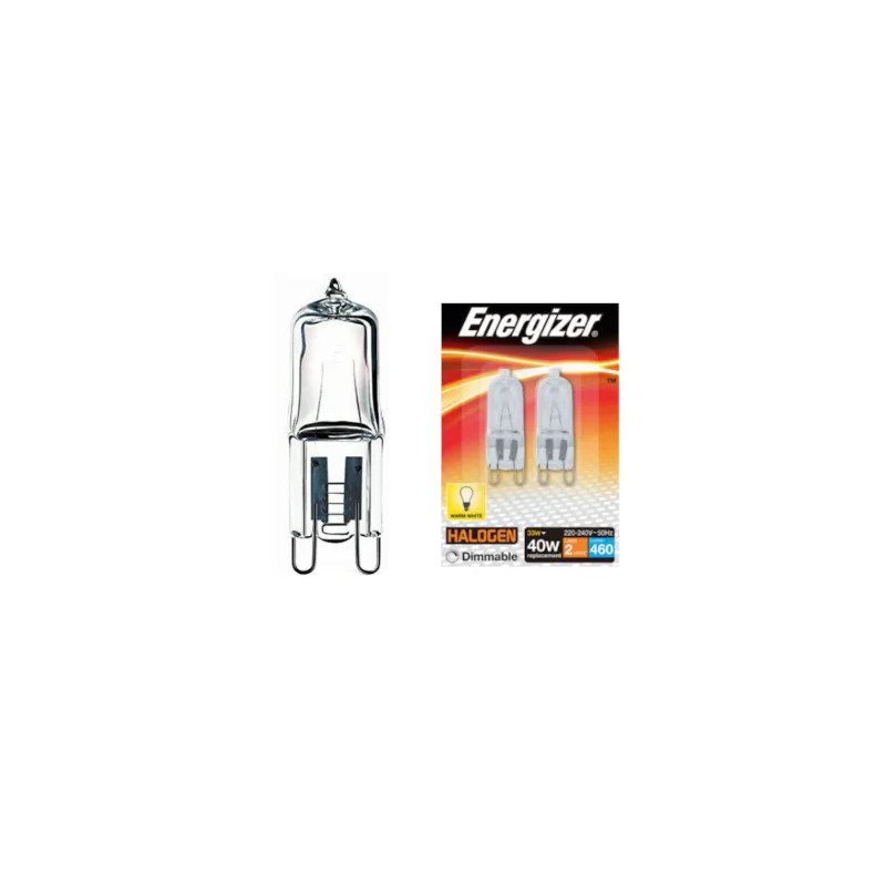 G9 halogeen capsule lamp, 460 LM, 33W, 40W