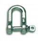 Rechte sluiting met verzinkt stalen oog, diameter 7,3 mm, L. 17 mm, 1 stuk.