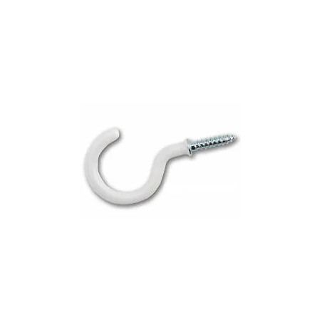 Gancio in acciaio bianco rilsanizzato 3 x 16 sc, 9 pezzi