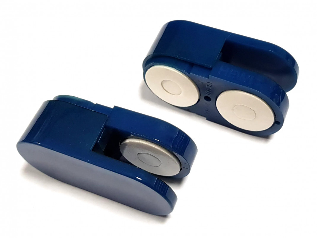 HEWI spiegelbevestiging, set van 2, blauw
