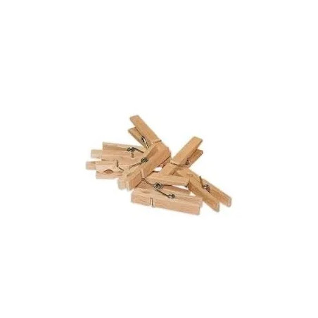 Pince à linge en bois, 24 pièces