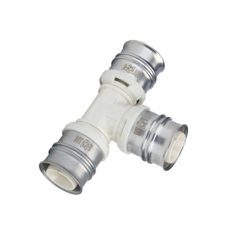 Radiaal 16x16x16 mm PPSU meerlaags T-stuk, loodvrij