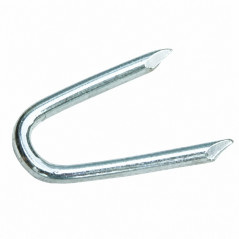 Clou recourbé en forme de U, conduit acier, 23 X 2.4, 540 grammes