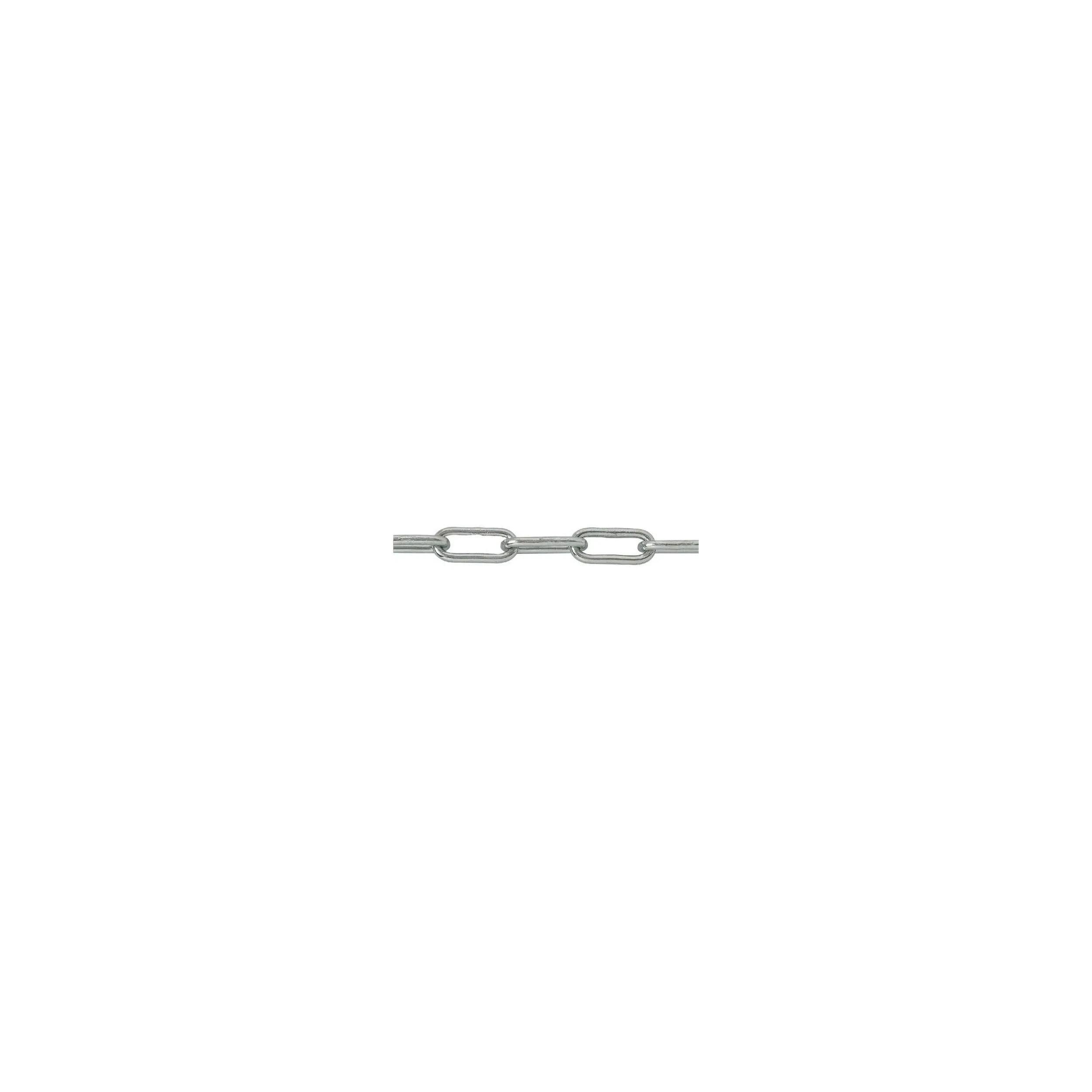  Chaîne soudée maille longue zinguée, diamètre 3 mm, au mètre