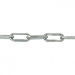  Chaîne soudée maille longue zinguée, diamètre 3 mm, au mètre