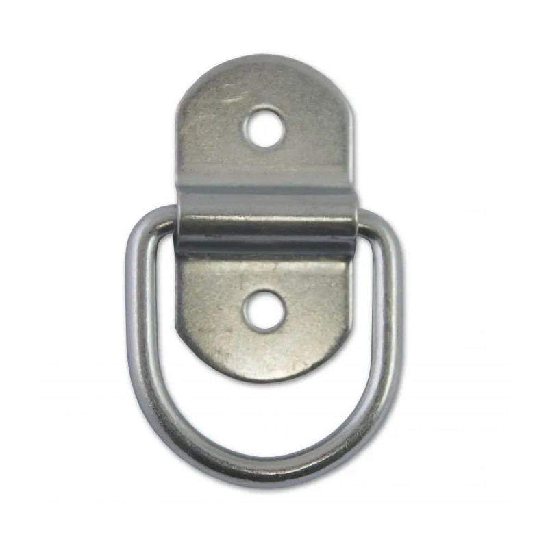 Spanring met scharnier, diameter 5,5 mm, plat 32X58 mm, 2 stuks
